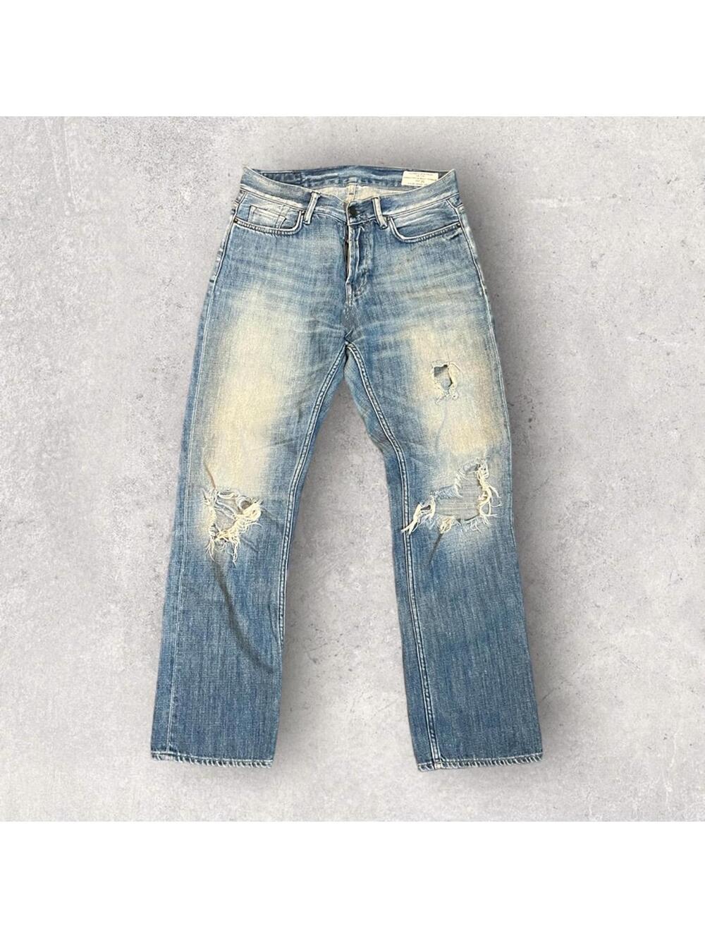All Saints Spitalfields distressed boyfriend mid rise straight leg 25